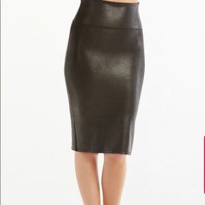 Spanx Faux Leather Pencil Skirt